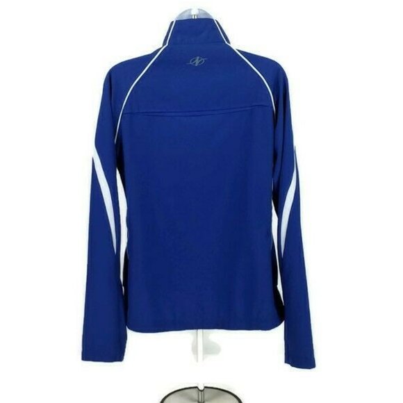 Nordic Track Blue Softshell Long Sleeve Full Zip Jacket Womens Size Medium - Picture 4 of 12